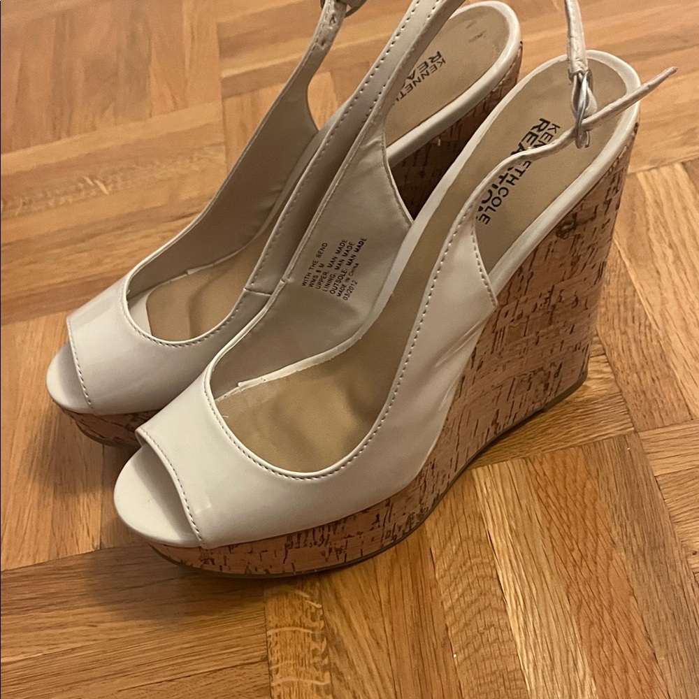 White Wedge Sandals